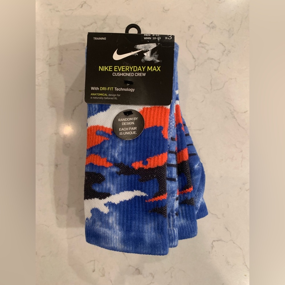 multi color unused Nike socks size L